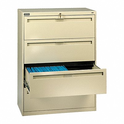 File Cabinet 36 in 4 Drawer Putty MPN:LPL3648L40 PUTTY