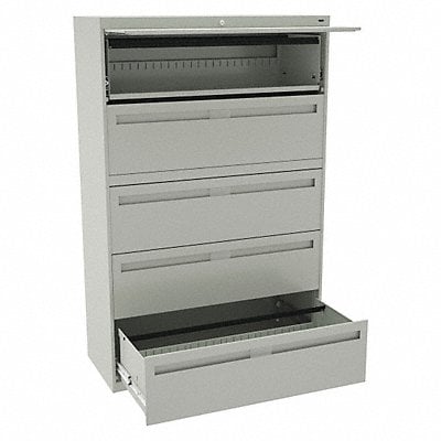 File Cabinet 42 in 5 Drawer Grey MPN:LPL4260L50 LGHT GREY