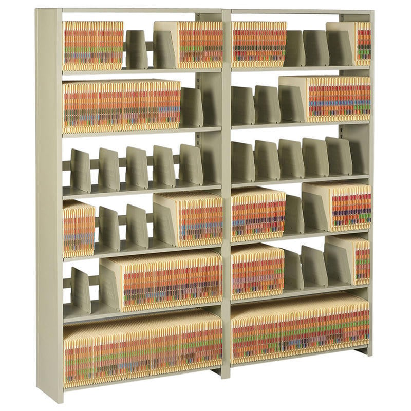 Tennsco Add-On Unit For 88inH File Shelving Unit, Sand MPN:128848ACSD