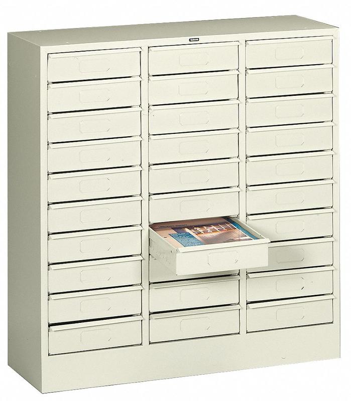 Horz Lit Organizer Ltr 30 Drawer Putty MPN:2085PY