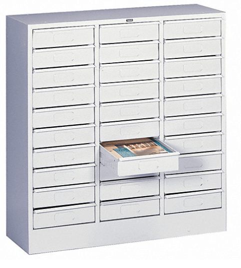 Horz Lit Organizer Legl 30 Drawer LtGray MPN:3085LGY