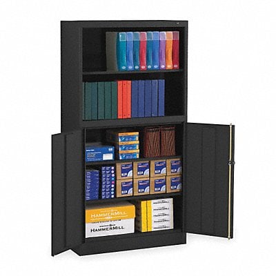 Bookcase Storage Cabinet Black MPN:BCD18-72BK