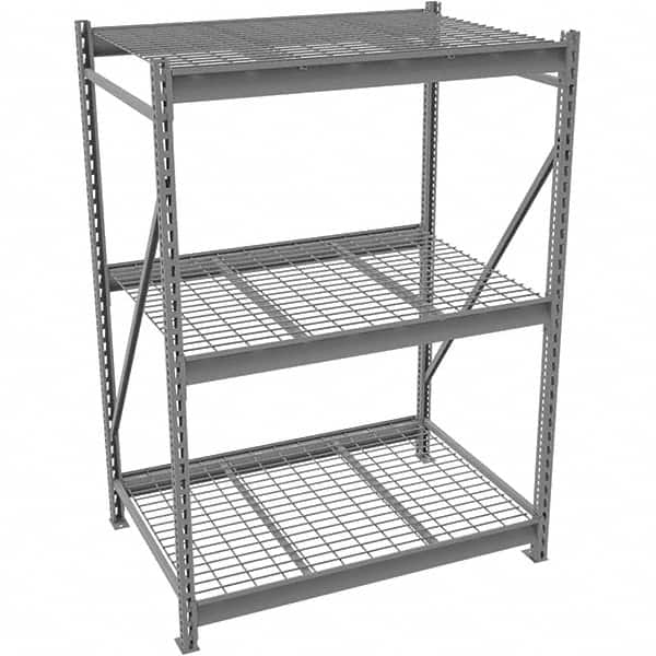 Bulk Storage Rack: 4,150 lb per Shelf, 3 Shelves MPN:BU-4824120WSMGY