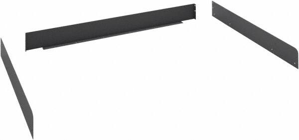 Side & Back Rail Kit: for Workstations, Steel MPN:SB-3672MGY