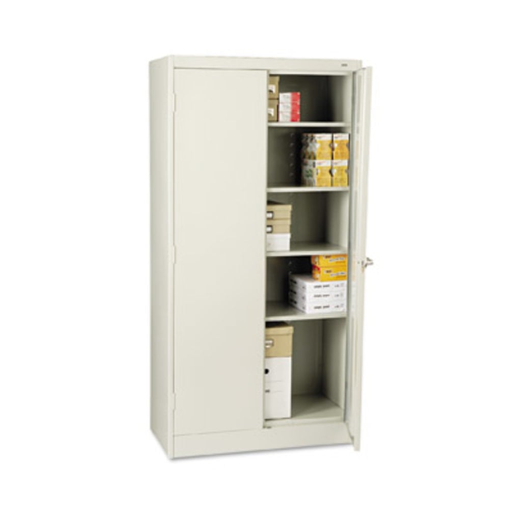 Standard Storage Cabinet, 4 Adjustable Shelves, 18inW x 72inD, Light Gray MPN:1470LGY