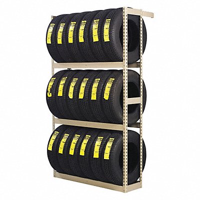 Single Sided Boltless Tire Rack 84 in H MPN:ZST-6084S