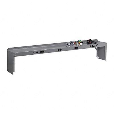 Electrical Shelf Riser 72x10-1/2x12 Gray MPN:RE-1072 MED GREY