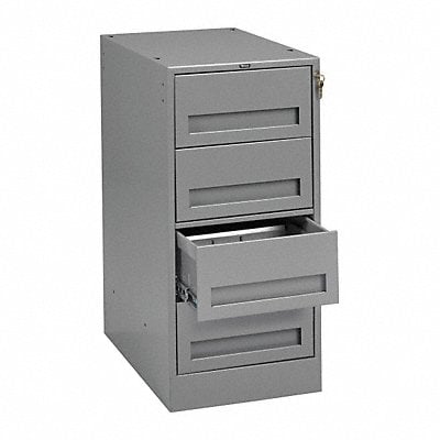 Drawer Pedestal 15 W x 24 D x 32 H Gray MPN:MD-1524 MED GREY