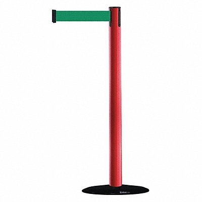 D0029 Barrier Post with Belt 7-1/2 ft L Green MPN:875-21-STD-NO-G6X-C