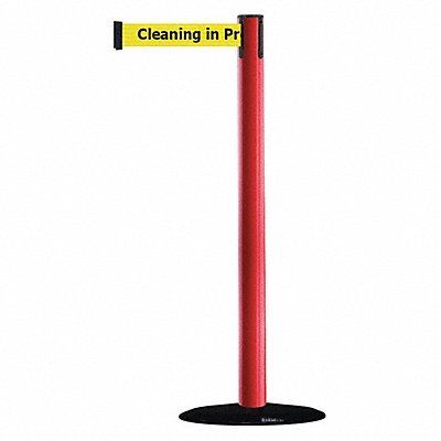 D0031 Barrier Post with Belt PVC Red MPN:875-21-STD-NO-YCX-C