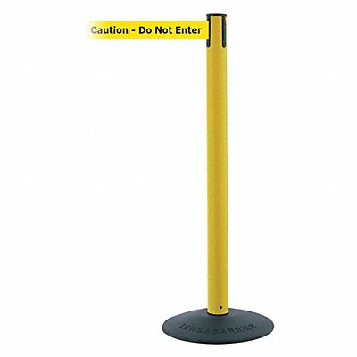 Barrier Post PVC Post Yellow Finish MPN:875-35-MAX-NO-YAX-C