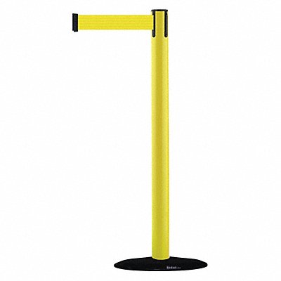 D0029 Barrier Post w/ Belt 7-1/2 ft L Yellow MPN:875-35-STD-NO-Y5X-C