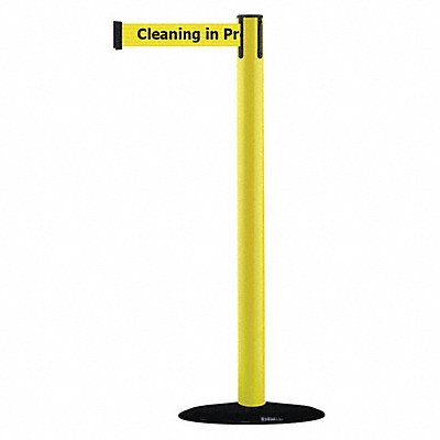 D0031 Barrier Post with Belt PVC Yellow MPN:875-35-STD-NO-YCX-C