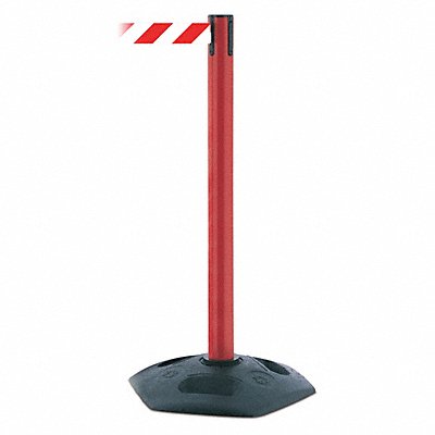 Barrier Post PVC Post Red Finish MPN:886-21-MAX-NO-D3X-C