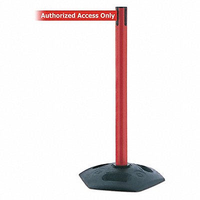 Barrier Post PVC Post Red Finish MPN:886-21-STD-NO-RAX-C