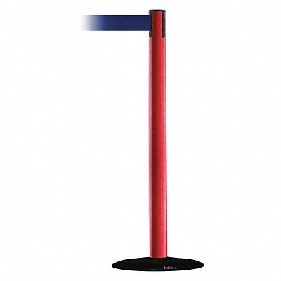 Barrier Post with Belt 13 ft L Blue MPN:889B-33-21-MAX-NO-L5X-C