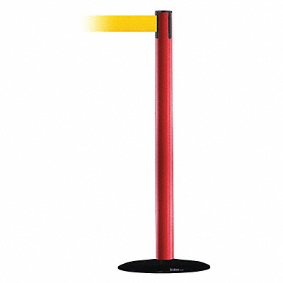 Barrier Post with Belt 13 ft L Yellow MPN:889B-33-21-MAX-NO-Y5X-C