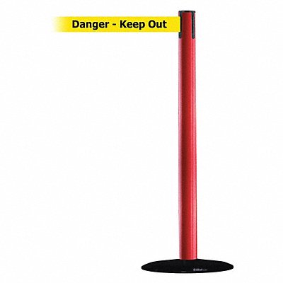 Barrier Post with Belt 13 ft L Yellow MPN:889B-33-21-MAX-NO-YDX-C