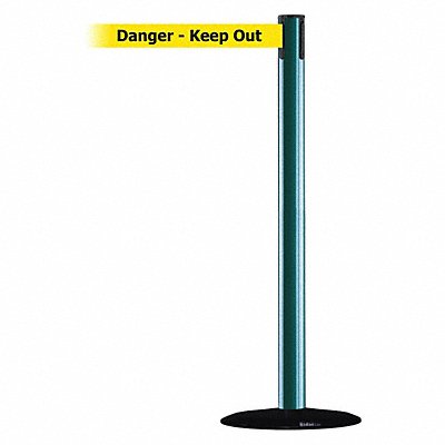 Barrier Post with Belt 13 ft L Yellow MPN:889B-33-28-MAX-NO-YDX-C