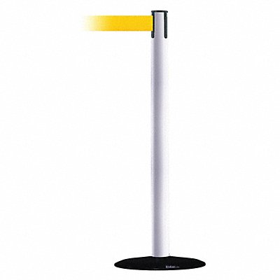 Barrier Post with Belt 13 ft L Yellow MPN:889B-33-32-MAX-NO-Y5X-C