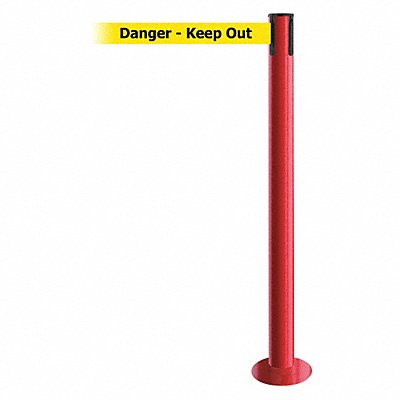 Fixed Barrier Post with Belt 13 ft L MPN:889F-21-21-MAX-NO-YDX-C