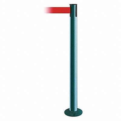 Fixed Barrier Post w/ Belt 13 ft L Red MPN:889F-28-28-MAX-NO-R5X-C