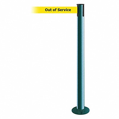 Fixed Barrier Post with Belt 13 ft L MPN:889F-28-28-MAX-NO-YEX-C