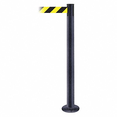 Fixed Barrier Post w/ Belt Black Wrinkle MPN:889F-89-89-MAX-NO-D4X-C