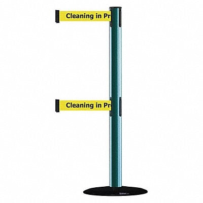 D0017 Barrier Post with Belt Black No Scuff MPN:889T2B-33-28-STD-NO-YCX-C