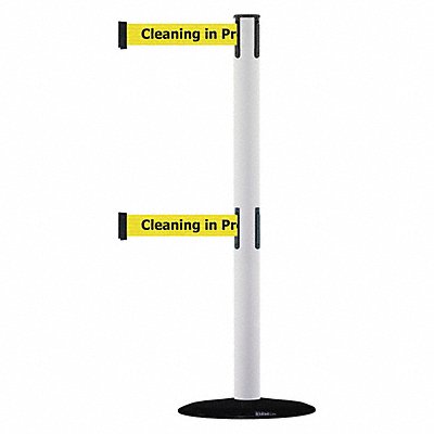 D0017 Barrier Post with Belt Black No Scuff MPN:889T2B-33-32-STD-NO-YCX-C