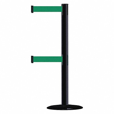 D0016 Barrier Post with Belt 7-1/2 ft L Green MPN:889T2B-33-33-STD-NO-G6X-C