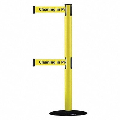 D0017 Barrier Post with Belt Yellow MPN:889T2B-33-35-STD-NO-YCX-C