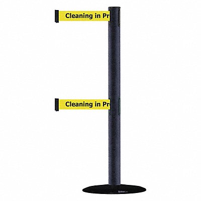 D0017 Barrier Post with Belt Texture Black MPN:889T2B-33-89-STD-NO-YCX-C