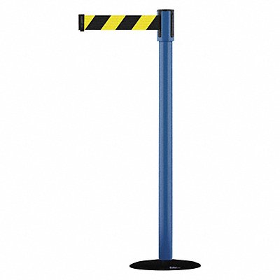 D0007 Barrier Post with Belt Blue MPN:890B-33-23-23-STD-NO-D4X-C