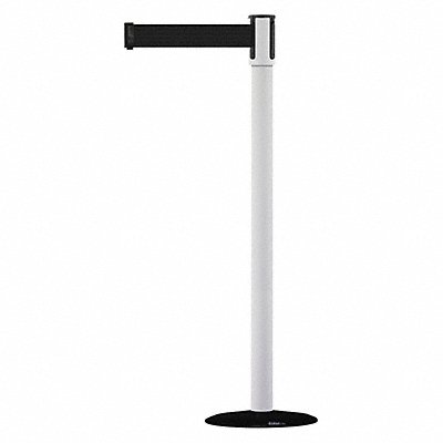 D0007 Barrier Post with Belt 7-1/2 ft L Black MPN:890B-33-32-32-STD-NO-B9X-C