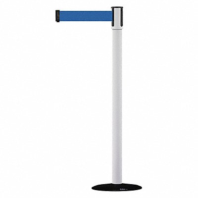 D0007 Barrier Post with Belt 7-1/2 ft L Blue MPN:890B-33-32-32-STD-NO-L5X-C