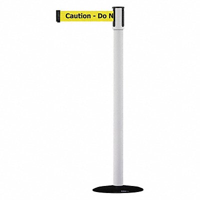 D0008 Barrier Post with Belt Black No Scuff MPN:890B-33-32-32-STD-NO-YAX-C