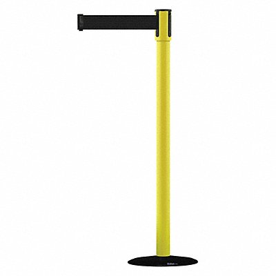 D0007 Barrier Post with Belt 7-1/2 ft L Black MPN:890B-33-35-35-STD-NO-B9X-C