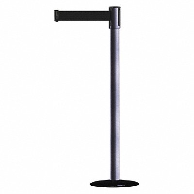 D0007 Barrier Post with Belt 7-1/2 ft L Black MPN:890B-33-73-73-STD-NO-B9X-C