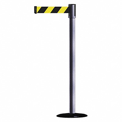 D0007 Barrier Post with Belt Gray MPN:890B-33-73-73-STD-NO-D4X-C