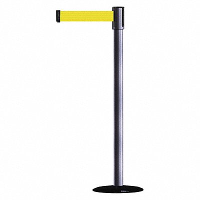 D0007 Barrier Post w/ Belt 7-1/2 ft L Yellow MPN:890B-33-73-73-STD-NO-Y5X-C