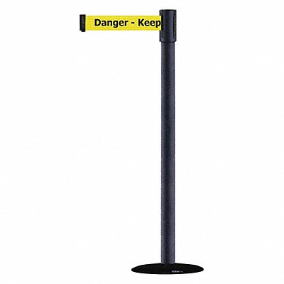 D0008 Barrier Post with Belt Texture Black MPN:890B-33-89-89-STD-NO-YDX-C