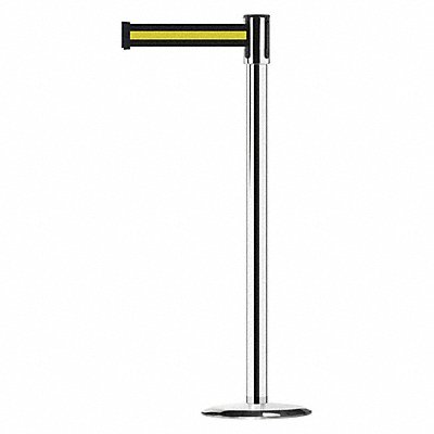 Slimline Post Black with White Stripe MPN:890U-1P-1P-1P-MAX-NO-S4X-C