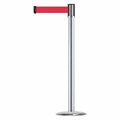 D0009 Barrier Post with Belt 7-1/2 ft L Red MPN:890U-1S-1S-1S-STD-NO-R5X-C