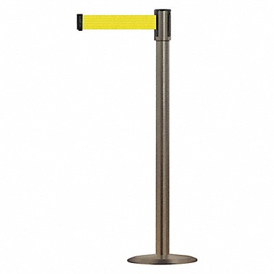 D0014 Barrier Post w/ Belt 7-1/2 ft L Yellow MPN:890U-3S-3S-3S-STD-NO-Y5X-C