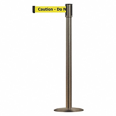 D0015 Barrier Post w/ Belt 38 in H Metal Base MPN:890U-3S-3S-3S-STD-NO-YAX-C