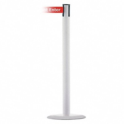 Barrier Post w/ Belt Powder Coated Metal MPN:MARINEPOST-32-STD-NO-RGX-C