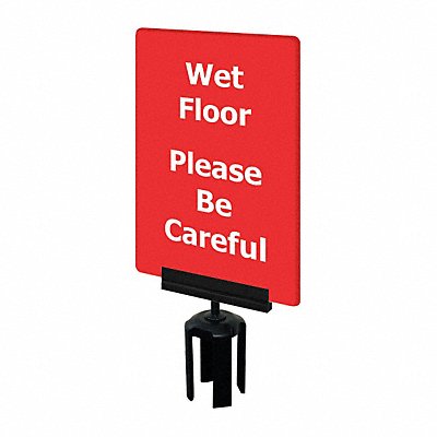Acrylic Sign Red Wet Floor MPN:S08-P-21-7X11-V-HDSB-1701-33