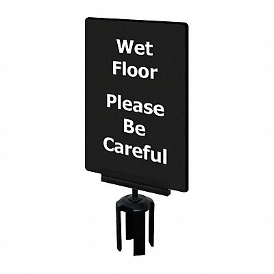 Acrylic Sign Black Wet Floor MPN:S08-P-33-7X11-V-HDSB-1701-33