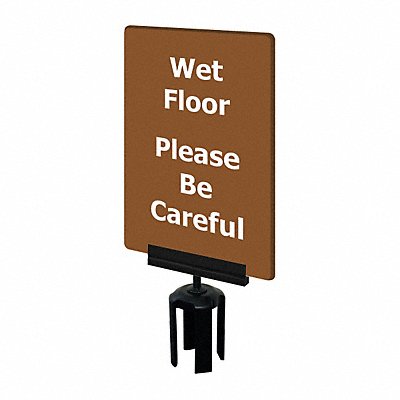 Acrylic Sign Brown Wet Floor MPN:S08-P-46-7X11-V-HDSB-1701-33